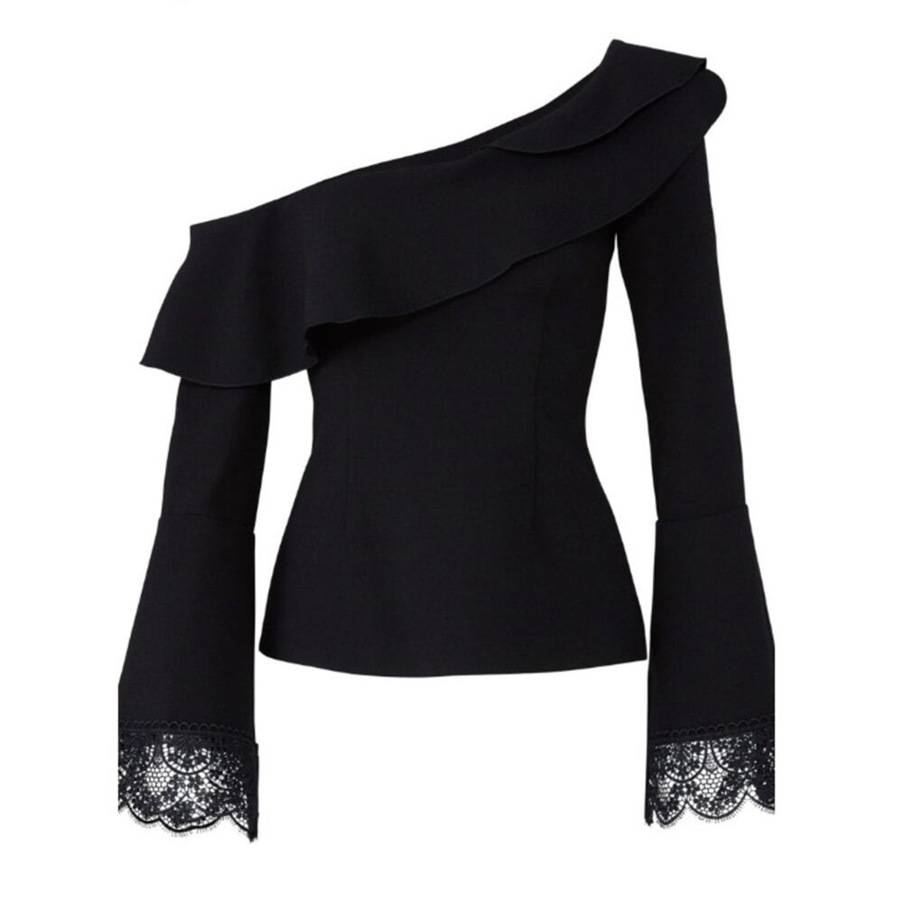 Nicholas Asymmetrical One Shoulder Blouse Top 6 - Picture 2 of 10